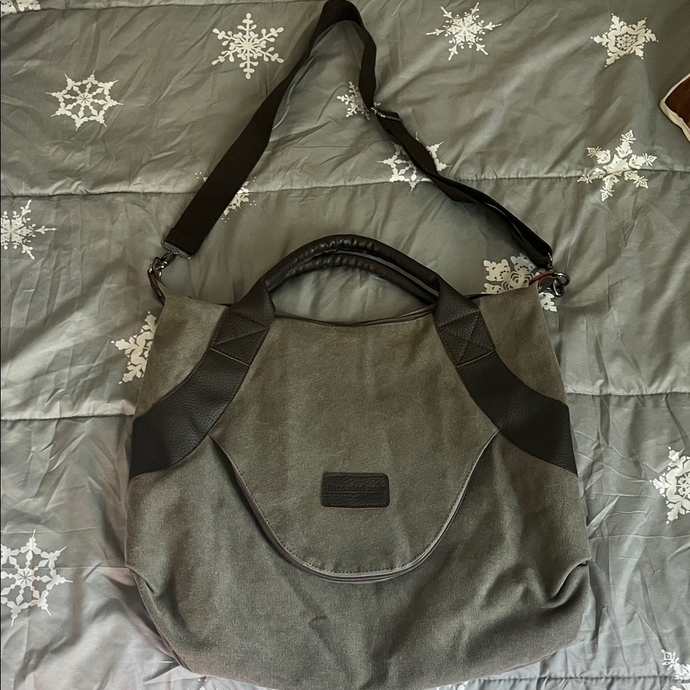 Threaded Pear Messenger Tote Bag